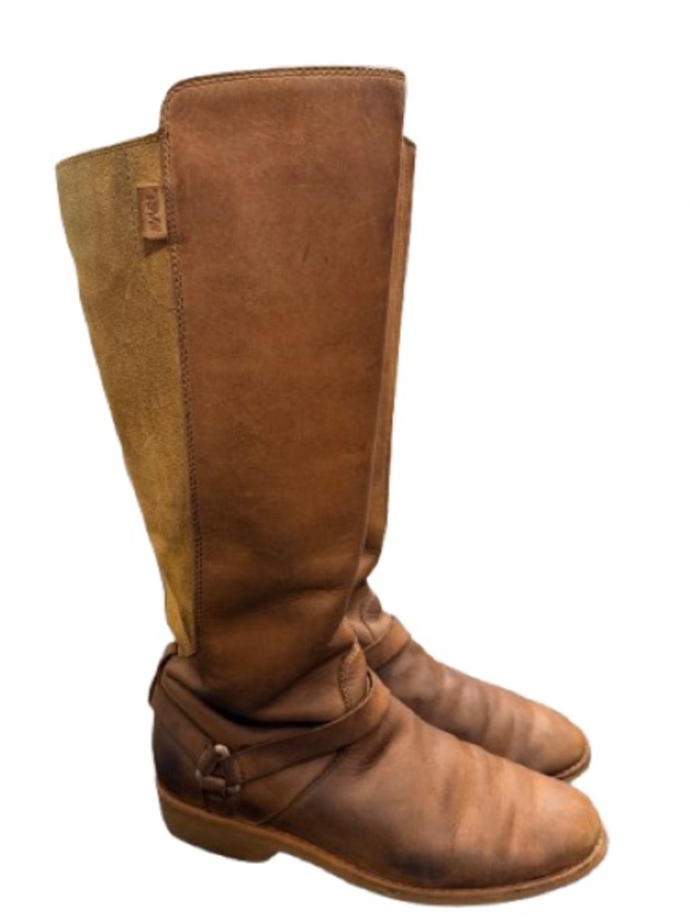 Teva De La Vina Dos Tall Boots Women’s 8.5 Bison Brown Leather Waterproof